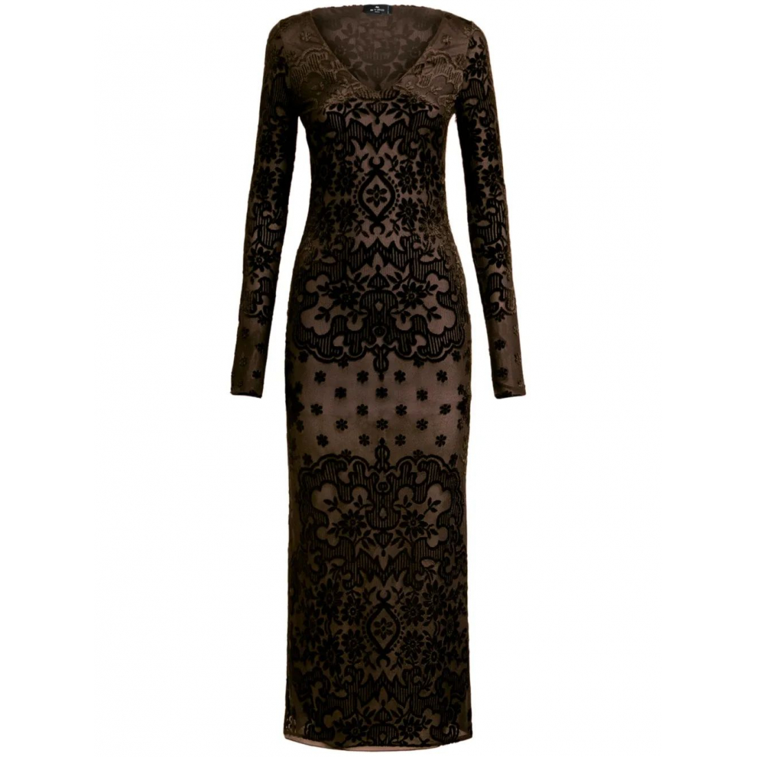 Robe 'Paisley Velvet' pour Femmes