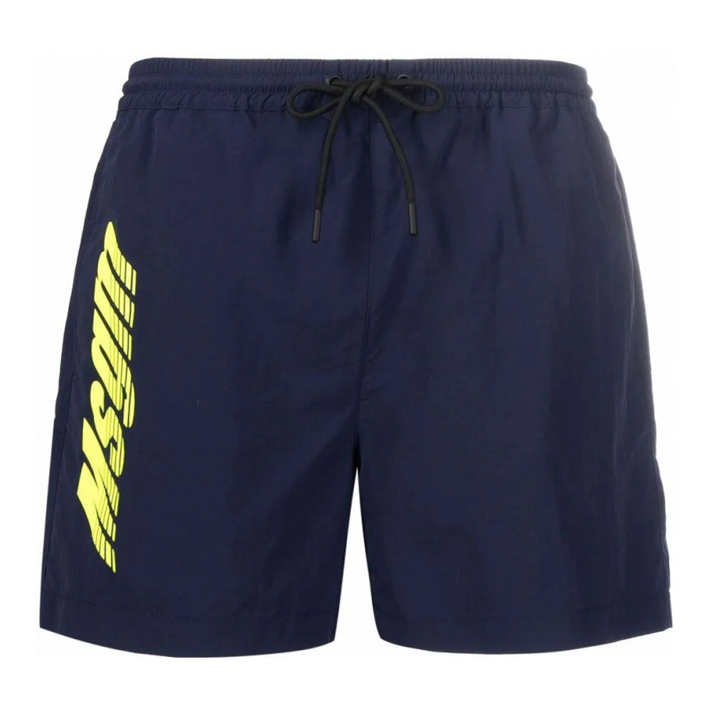 Short de bain 'Logo-Print Drawstring' pour Hommes