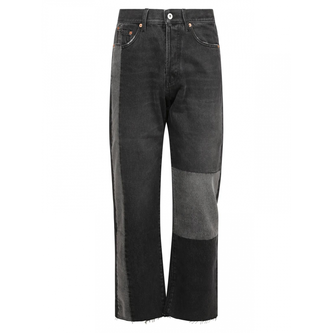 Jeans 'Patchwork-Detailed Tapered' pour Hommes