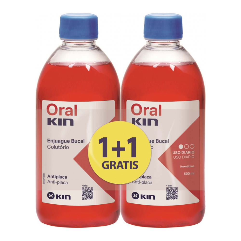 Bain de bouche 'OralKin' - 500 ml, 2 Pièces
