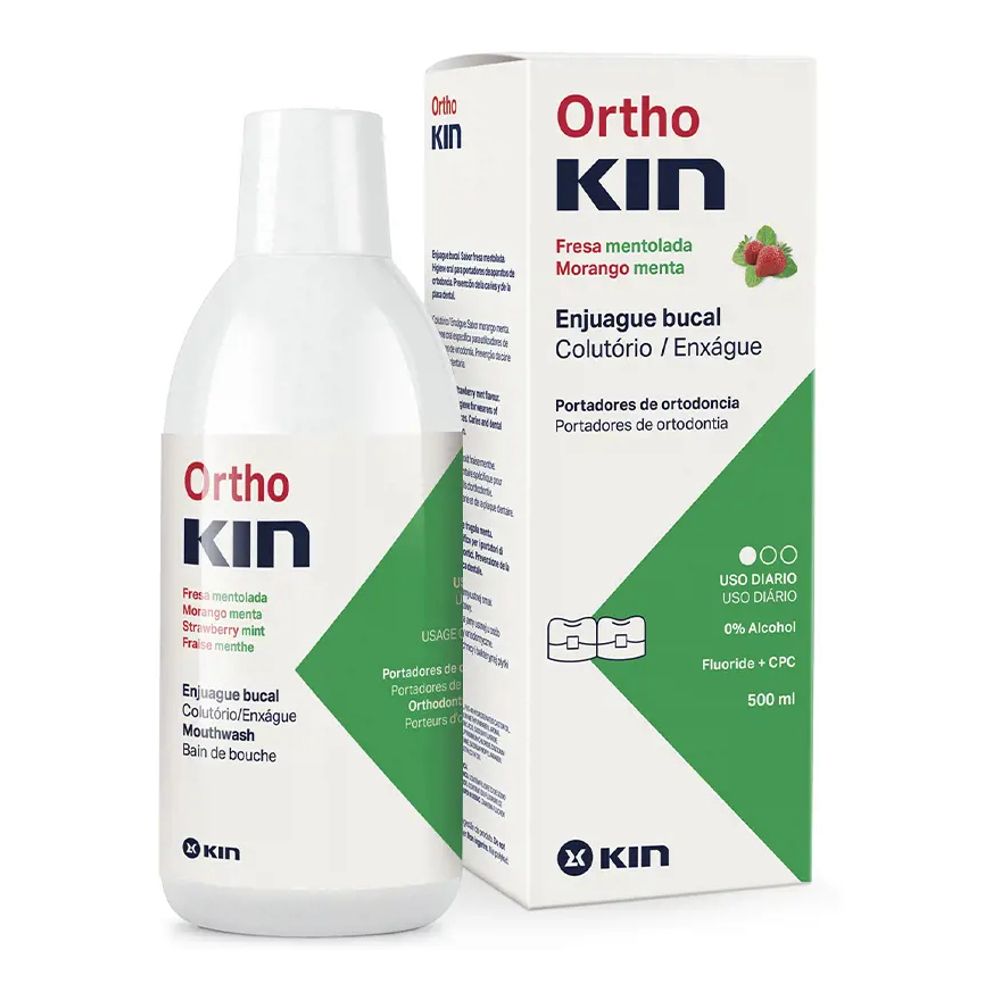 Bain de bouche 'OrthoKin' - Strawberry Mint, 500 ml