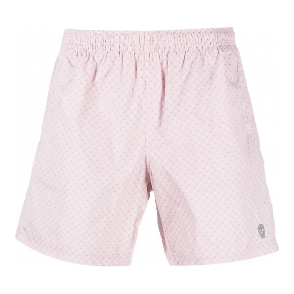 'Skull-Print' Badeshorts für Herren