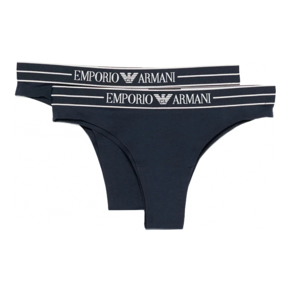 'Logo Waistband' Strings für Damen - 2 Stücke