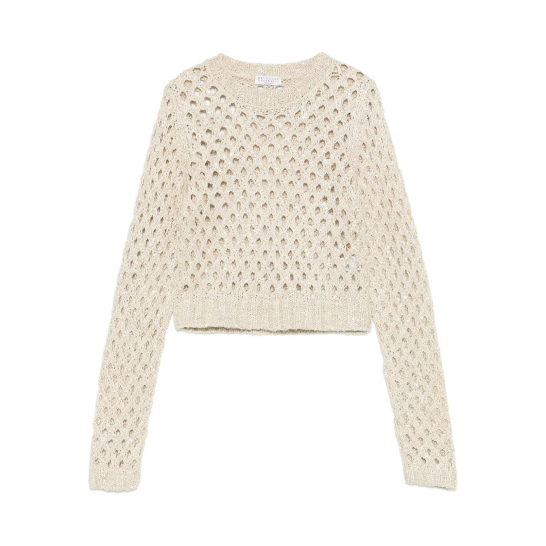 Women's 'Open-Knit Sequin Embellishment' Sweater