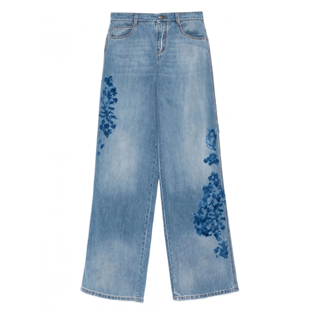 Jeans 'Floral-Detail' pour Femmes