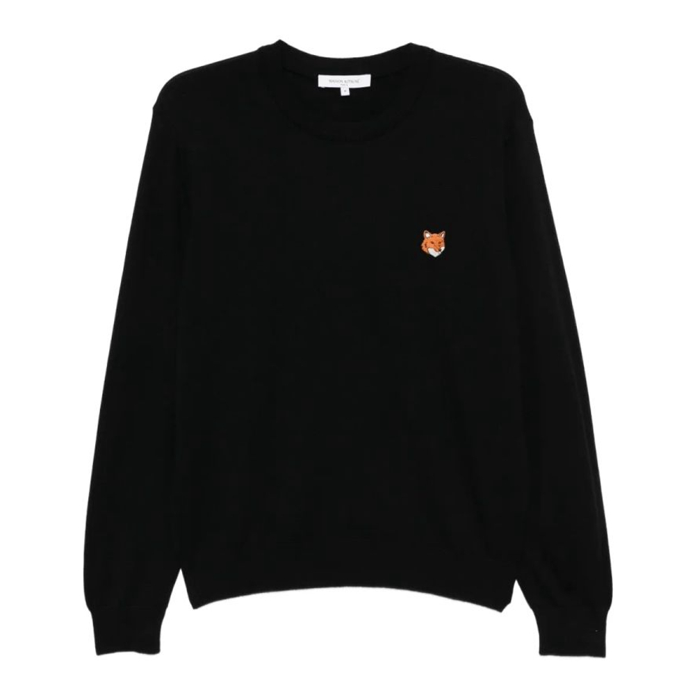 Men's 'Embroidered-Logo Patch' Sweater