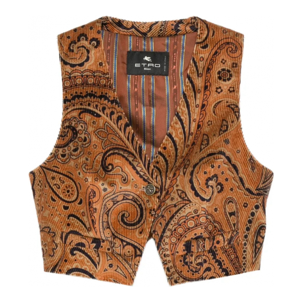 Gilet 'Paisley-Pattern' pour Femmes