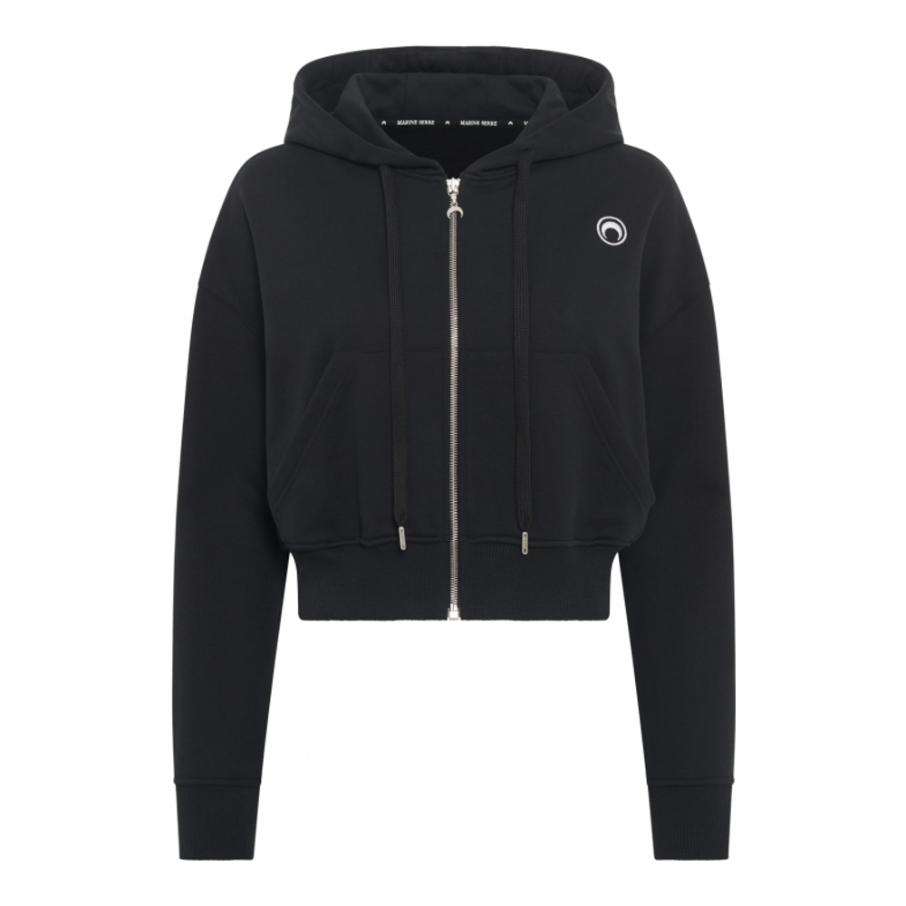 Sweatshirt à capuche  'Moon Logo Cropped Zipped' pour Femmes