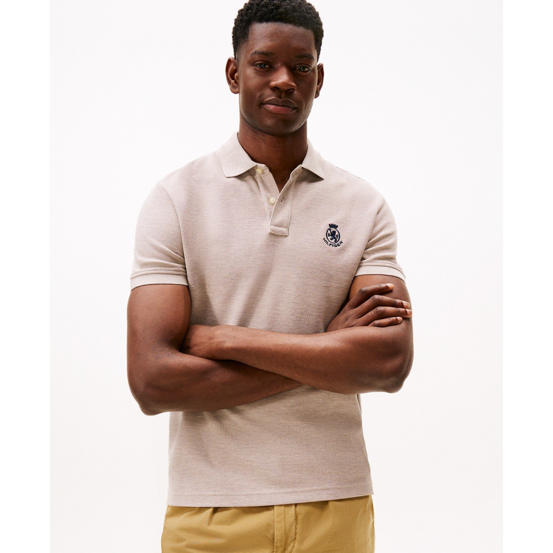 Polo 'Heathered Crest Regular Fit' pour Hommes