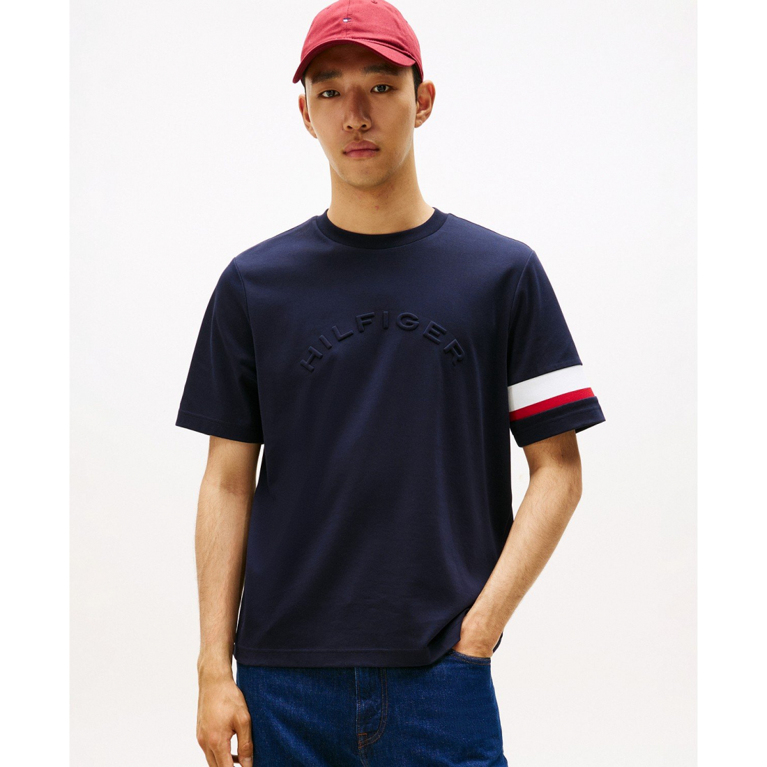 T-shirt 'Stripe Sleeve' pour Hommes