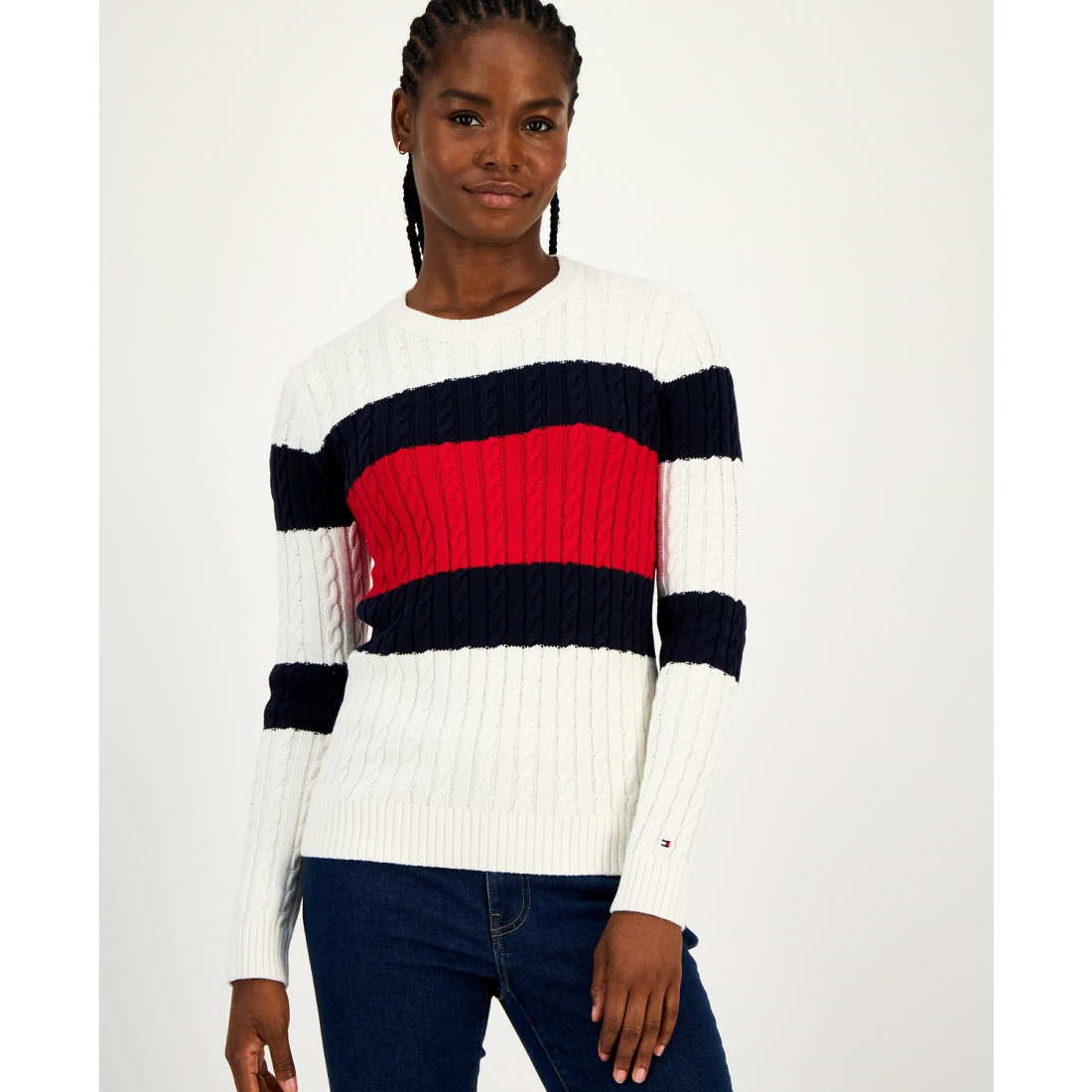 Pull 'Flag Cable Knit' pour Femmes