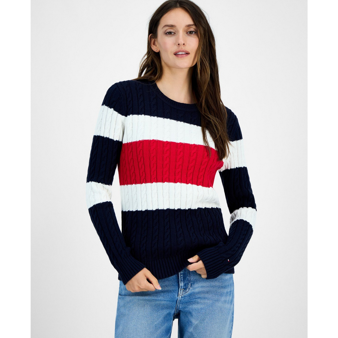 Pull 'Flag Cable Knit' pour Femmes