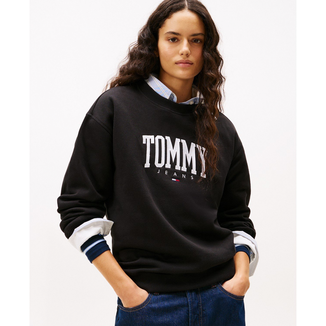 Sweatshirt 'Collegiate Logo' pour Femmes