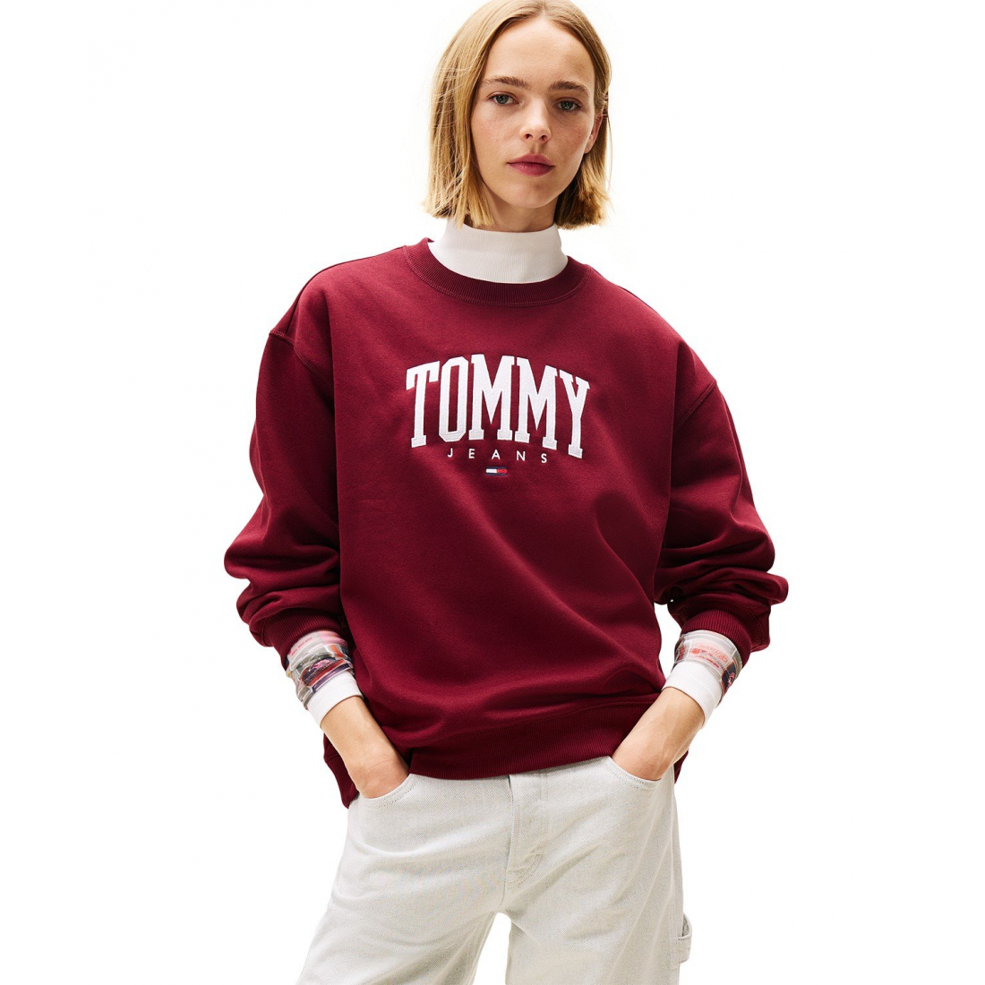 Sweatshirt 'Collegiate Logo' pour Femmes