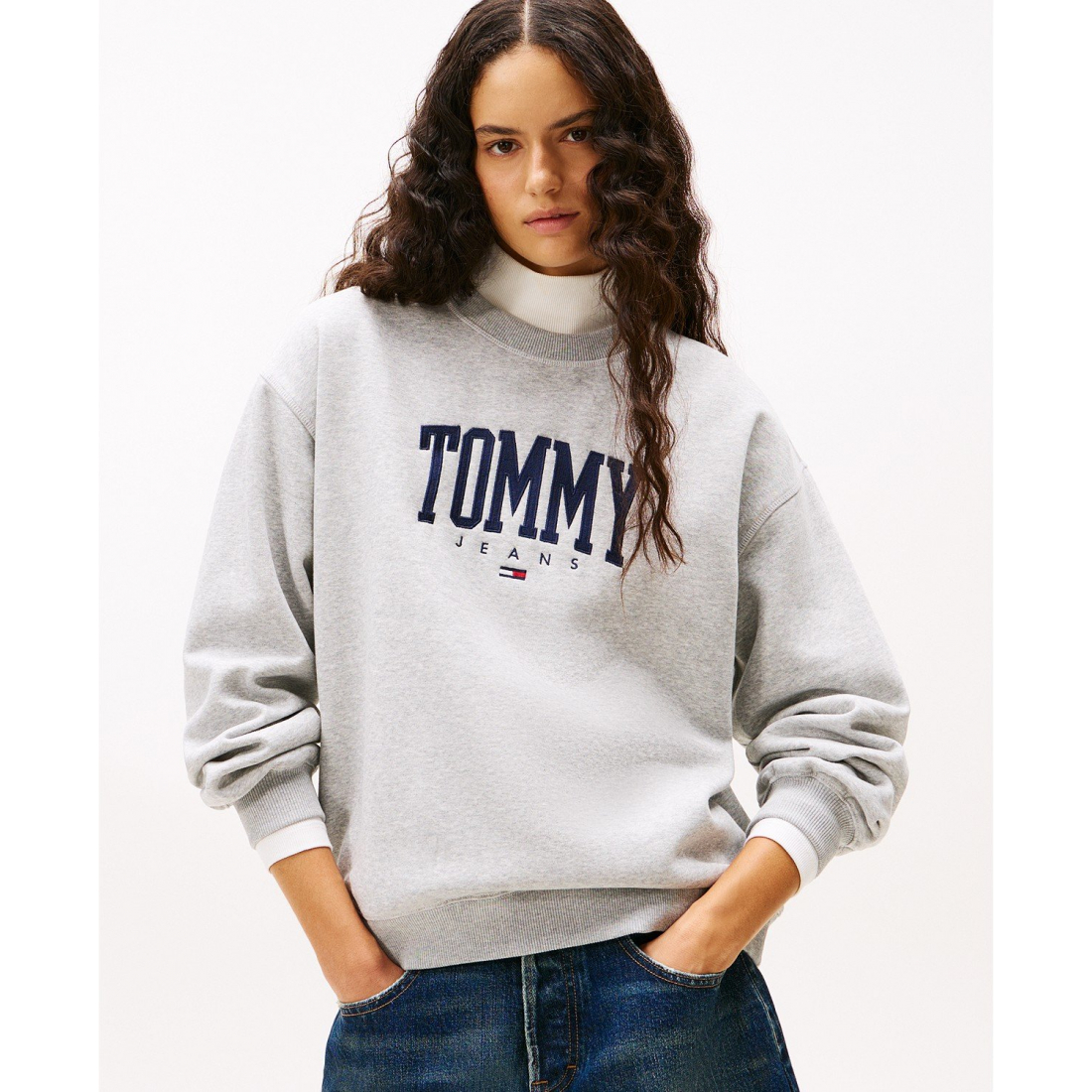 Sweatshirt 'Collegiate Logo' pour Femmes