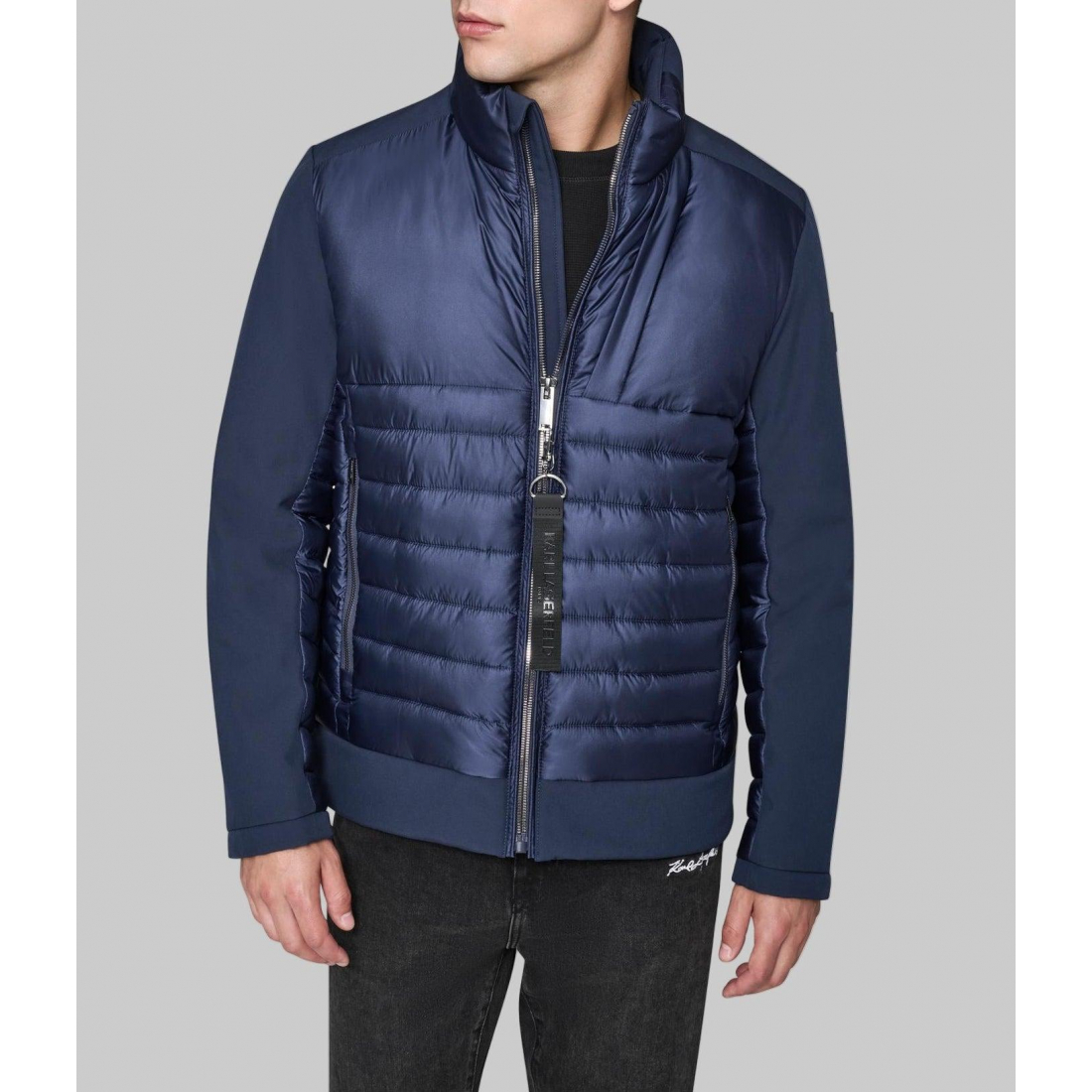 Veste matelassée 'Stand Collar Mixed Media' pour Hommes