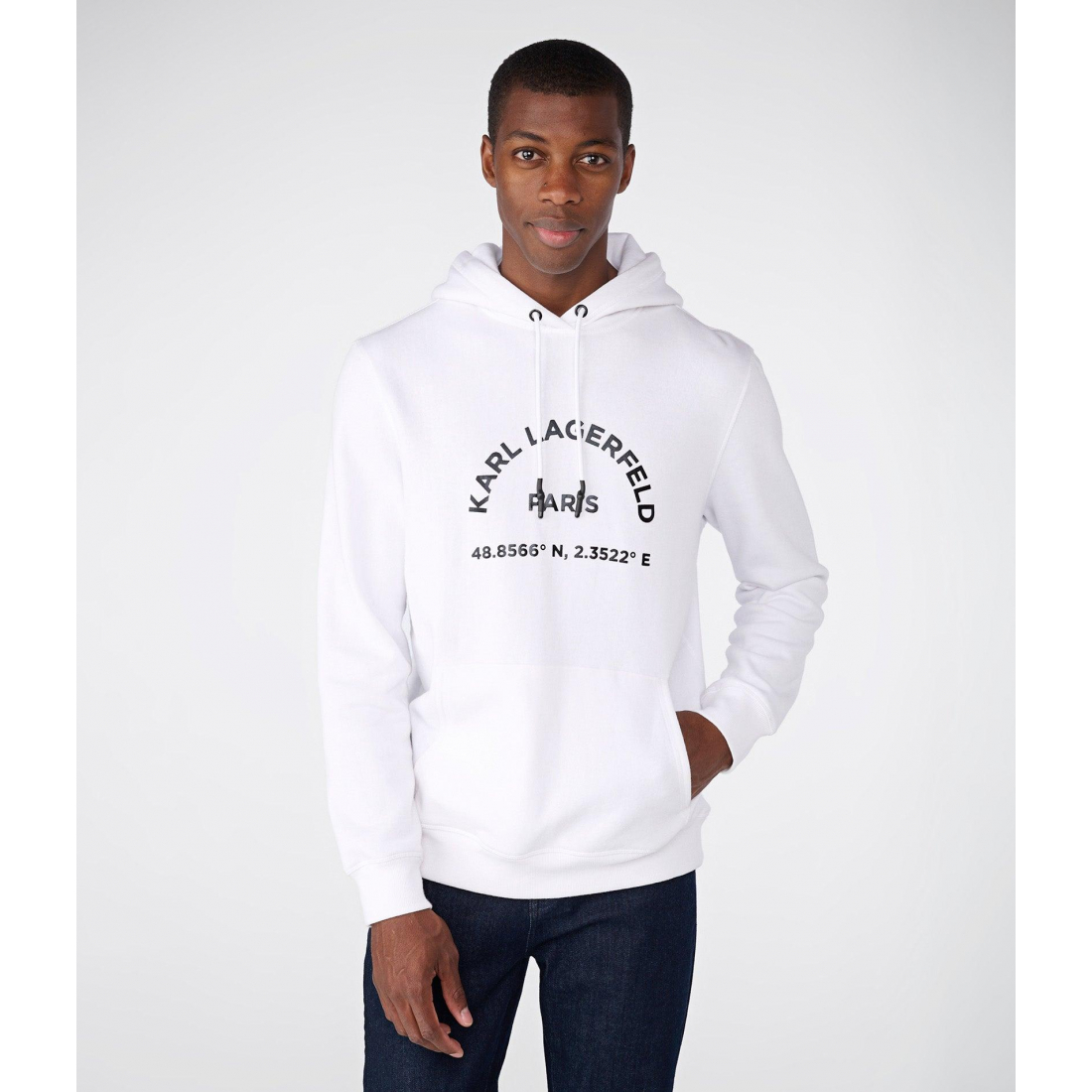 Sweatshirt à capuche  'Latitude/Longitude' pour Hommes