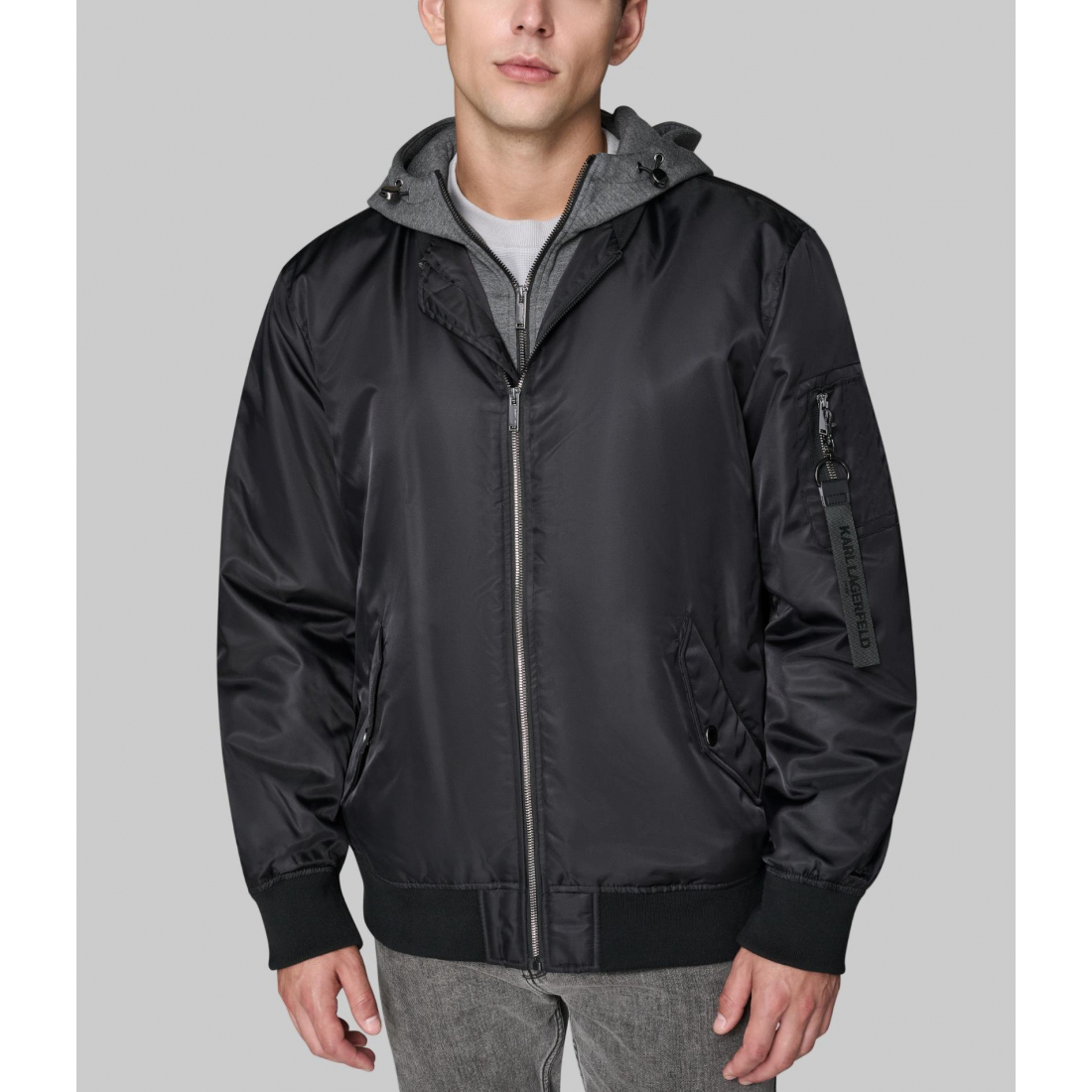 Blouson bomber 'Hooded Signature Logo' pour Hommes