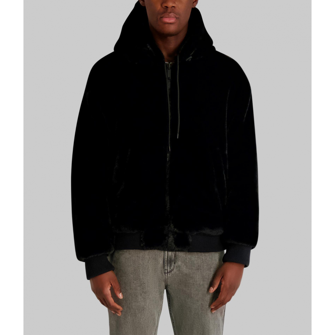 Veste 'Reversible Hooded Faux Fur' pour Hommes