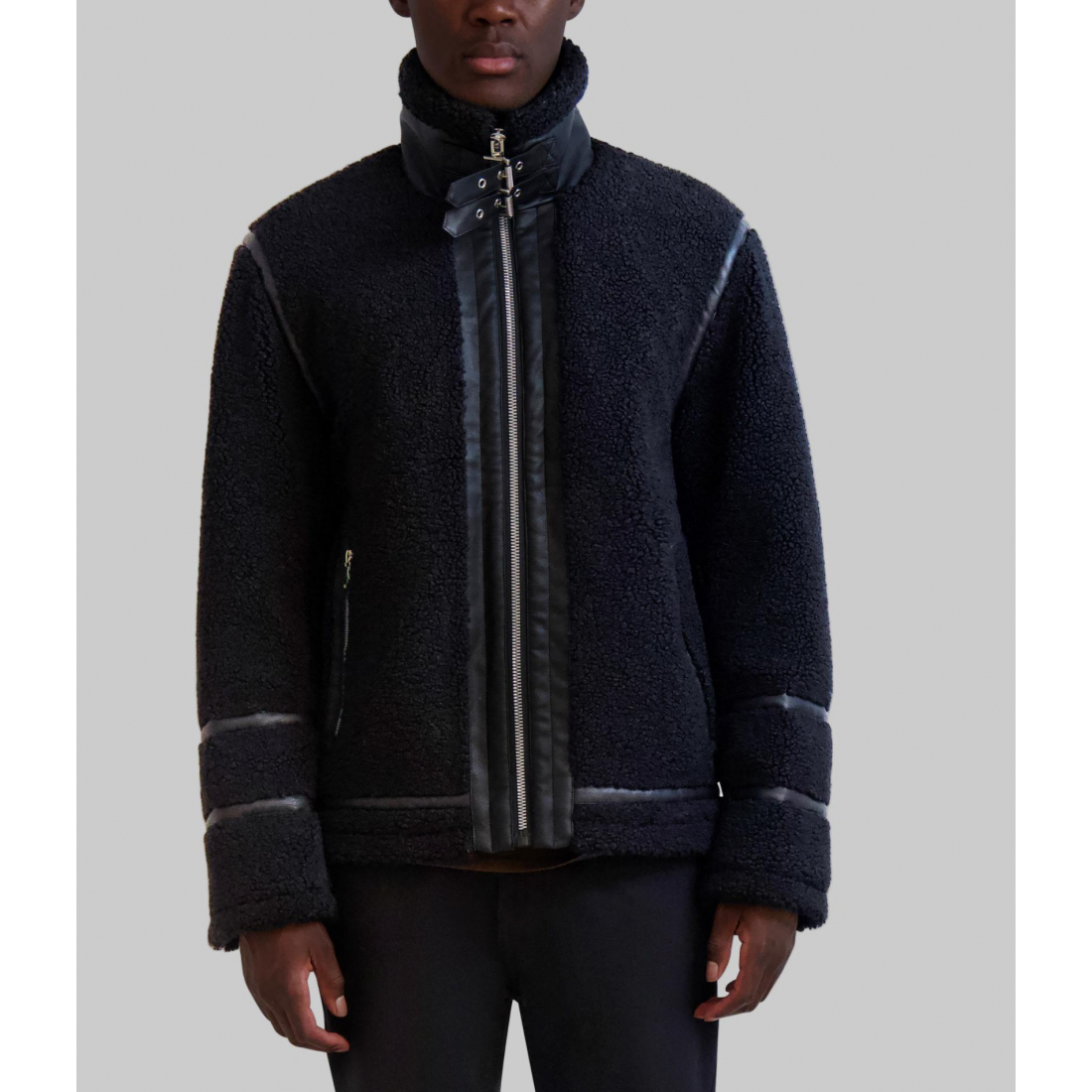 'Faux Shearling' Jacke für Herren