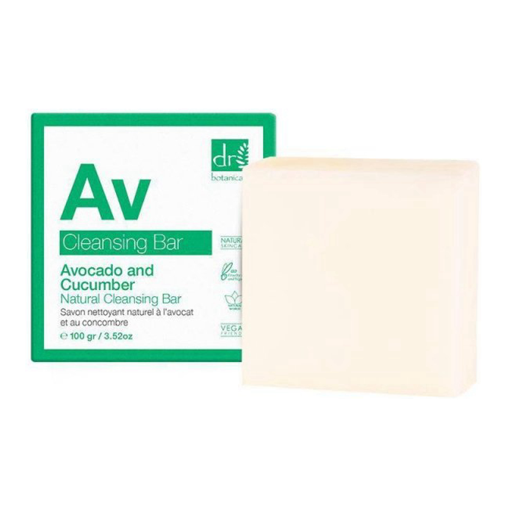 Pain Nettoyant 'Avocado And Cucumber Natural' - 100 g