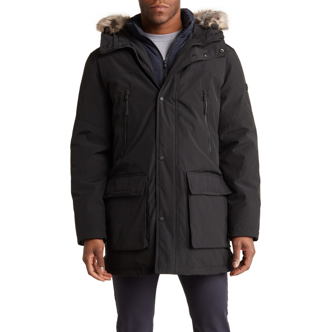 Veste 'Benson Trimmed Hooded' pour Hommes