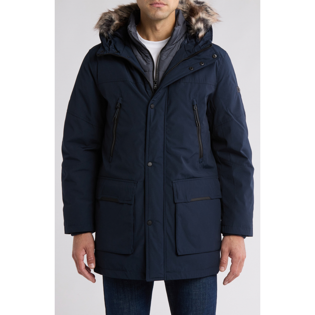 Veste 'Benson Trimmed Hooded' pour Hommes