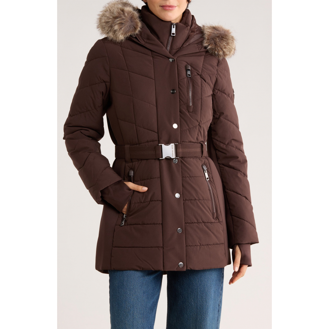 Veste matelassée 'Belted' pour Femmes