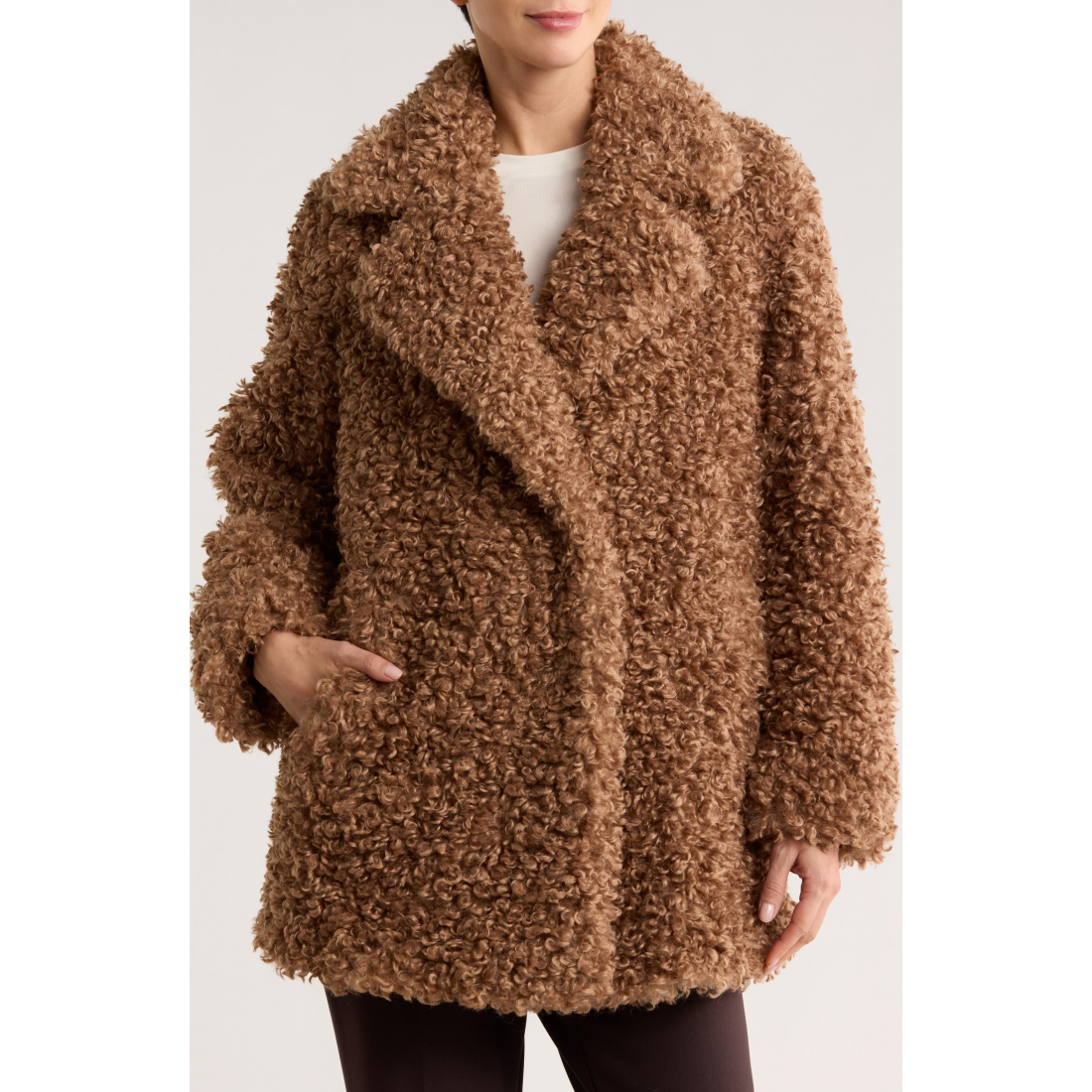 Manteau 'Curly Shearling' pour Femmes