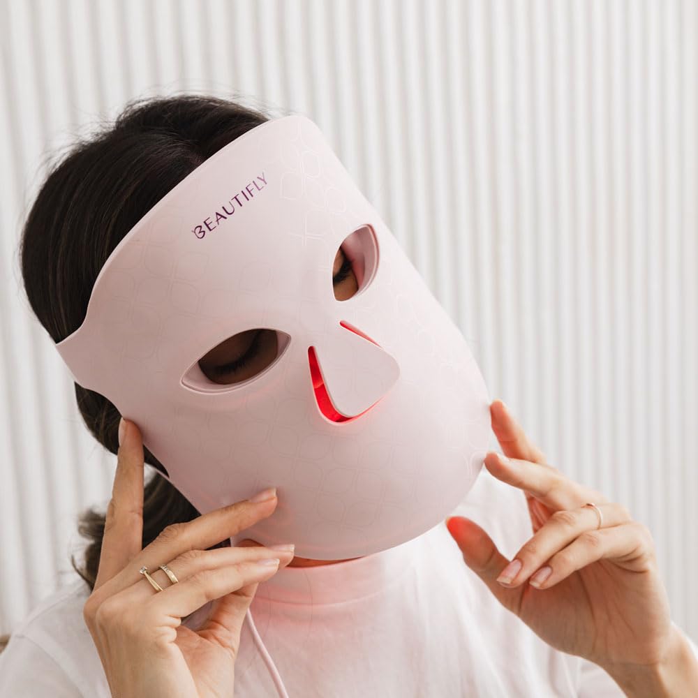 Masque Facial LED Raffermissant Anti-Rides avec Photothérapie et Magnétothérapie Aura Glam Pro