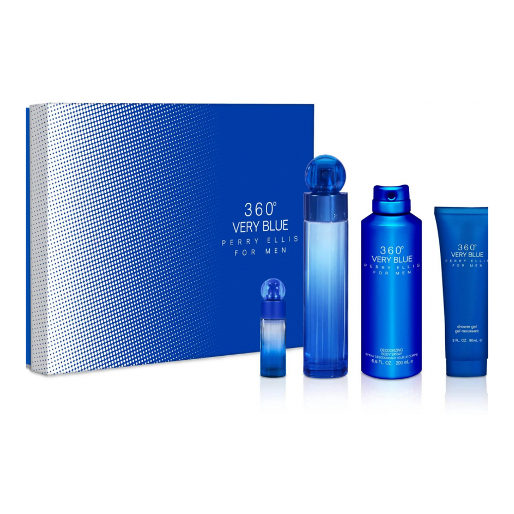 Coffret de parfum 'Very Blue' - 4 Pièces