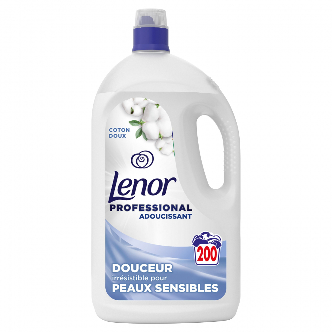 'Professional Sensitive' Fabric Softener - Soft Cotton 200 Doses, 4 L