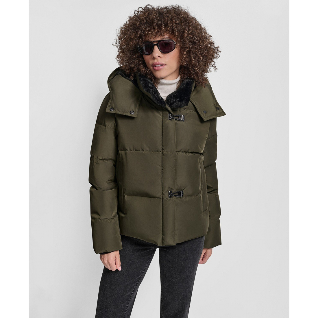 Manteau matelassé 'Shirt Toggle Hooded' pour Femmes