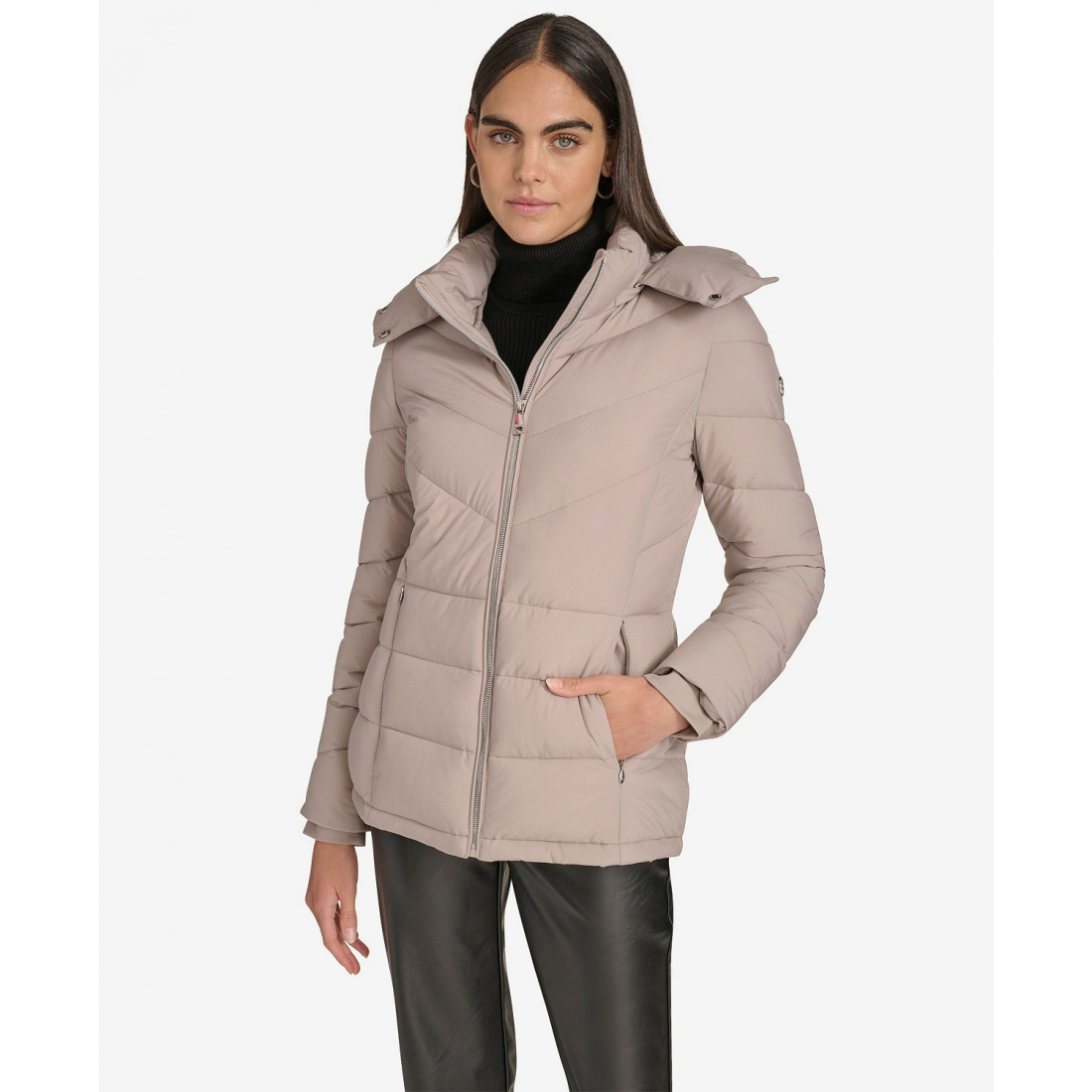 Women's 'Short Zip Front' Puffer Jacket