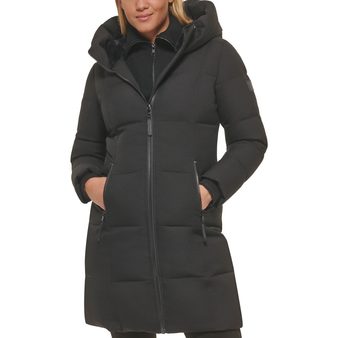 Manteau matelassé 'Stand Collar Hooded' pour Femmes