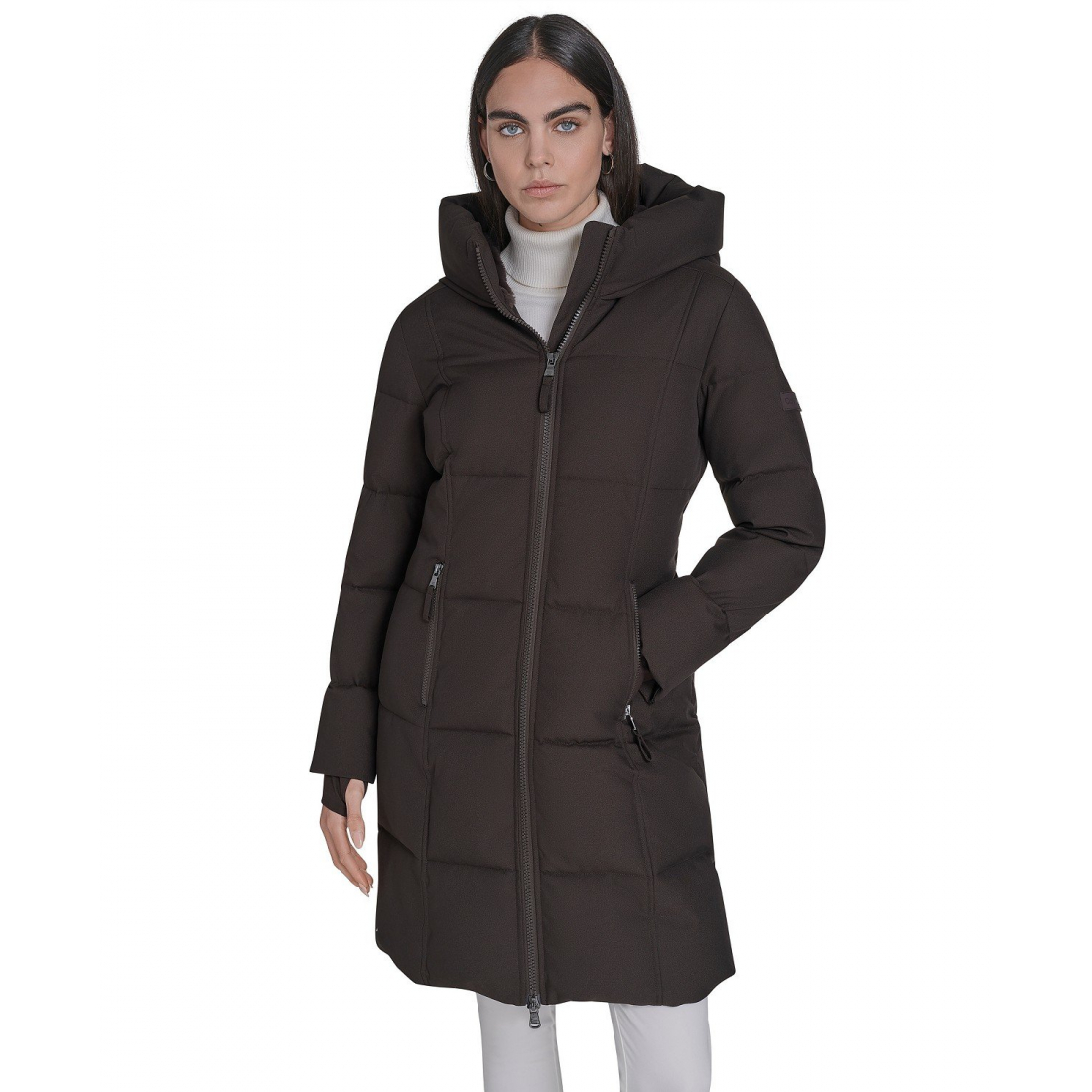 Manteau matelassé 'Stand Collar Hooded' pour Femmes