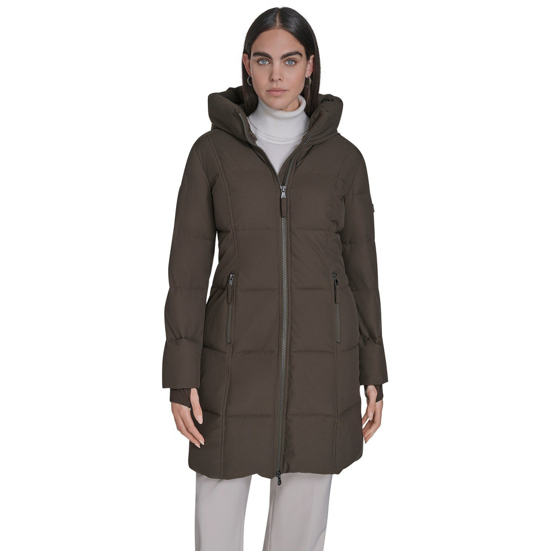 Manteau matelassé 'Stand Collar Hooded' pour Femmes
