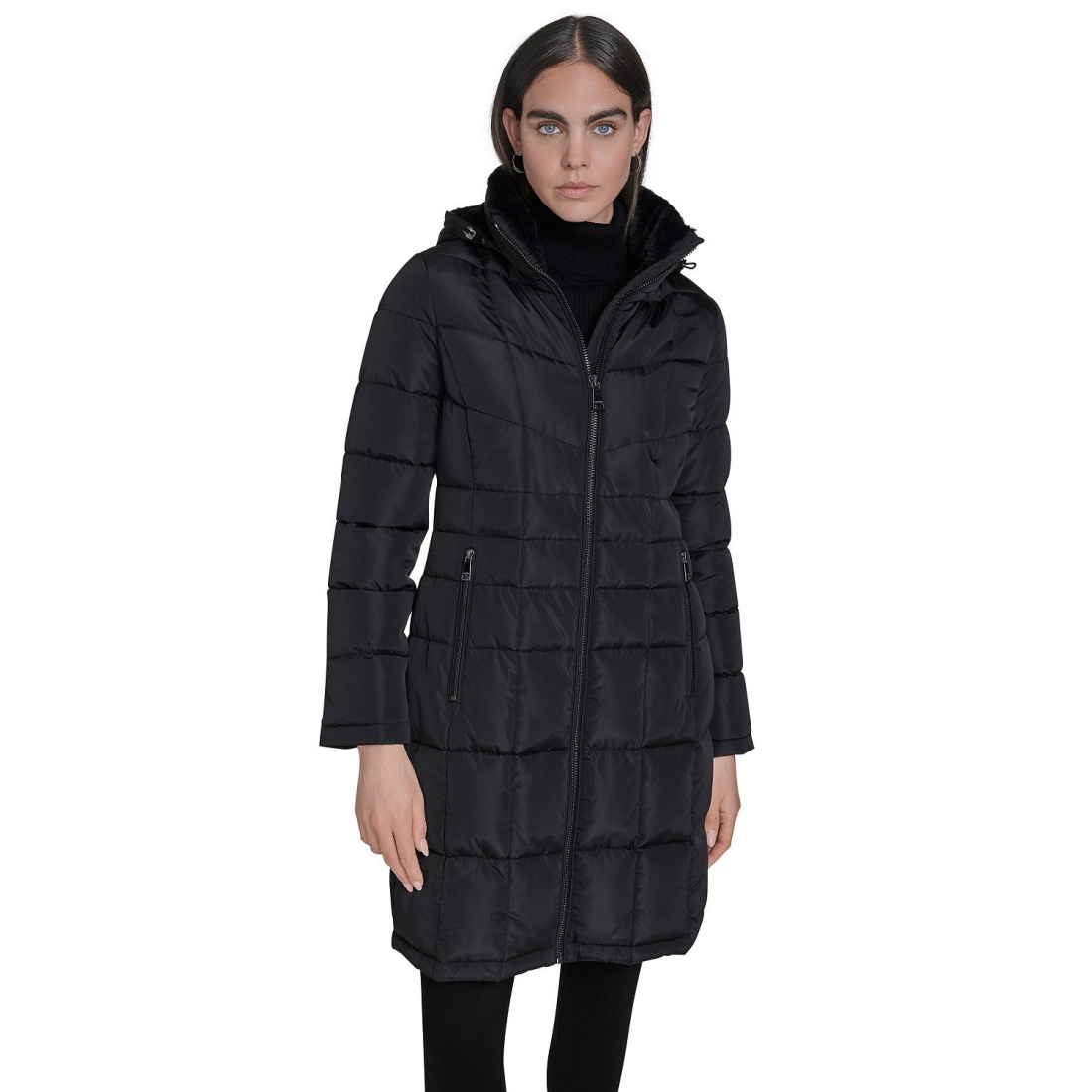 Manteau matelassé 'Hooded Stand Collar' pour Femmes