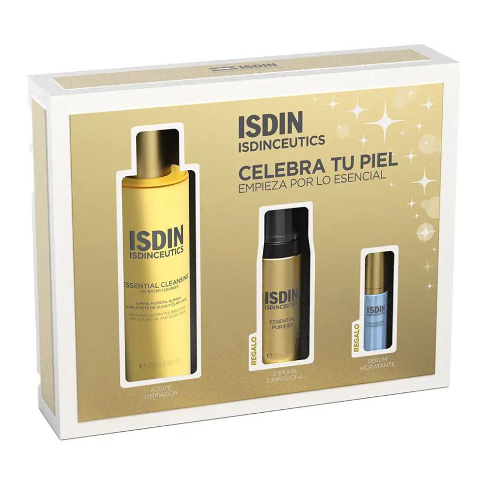 Coffret de soins du visage 'Isdinceutics Essential Cleansing' - 3 Pièces