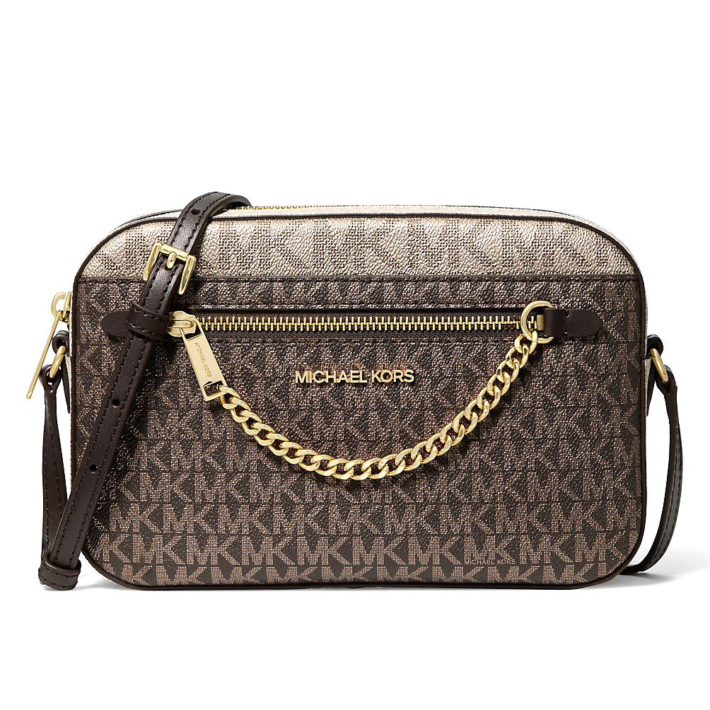 Sac à bandoulière 'Jet Set Large Metallic Signature Logo' pour Femmes