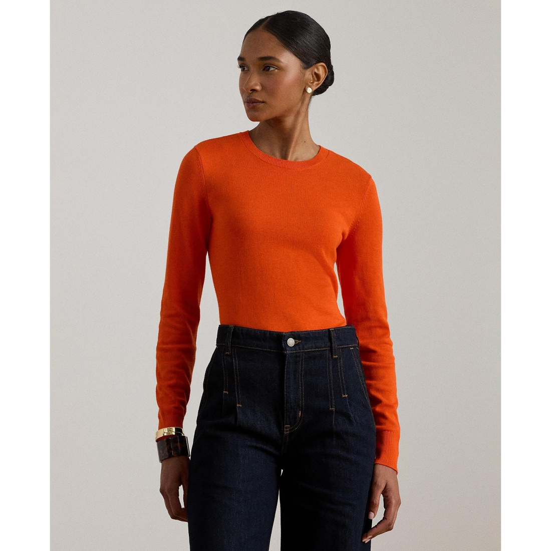 'Cotton-Blend Sweater' pour Femmes