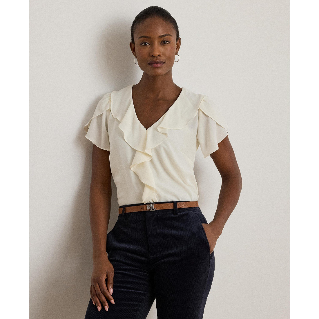 Women's 'Ruffle-Trim Georgette Blouse'