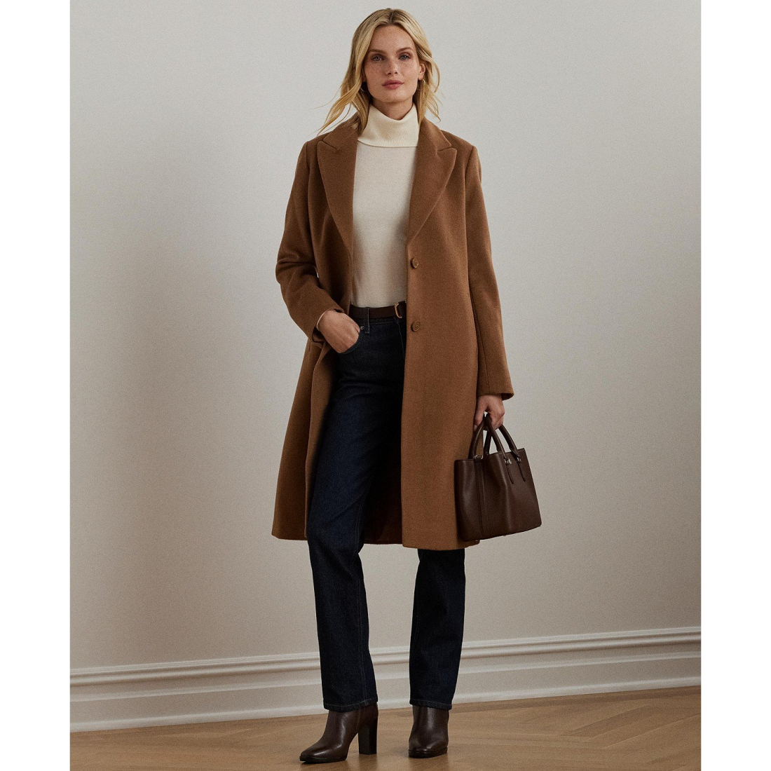 'Wool-Blend Walker Coat' pour Femmes