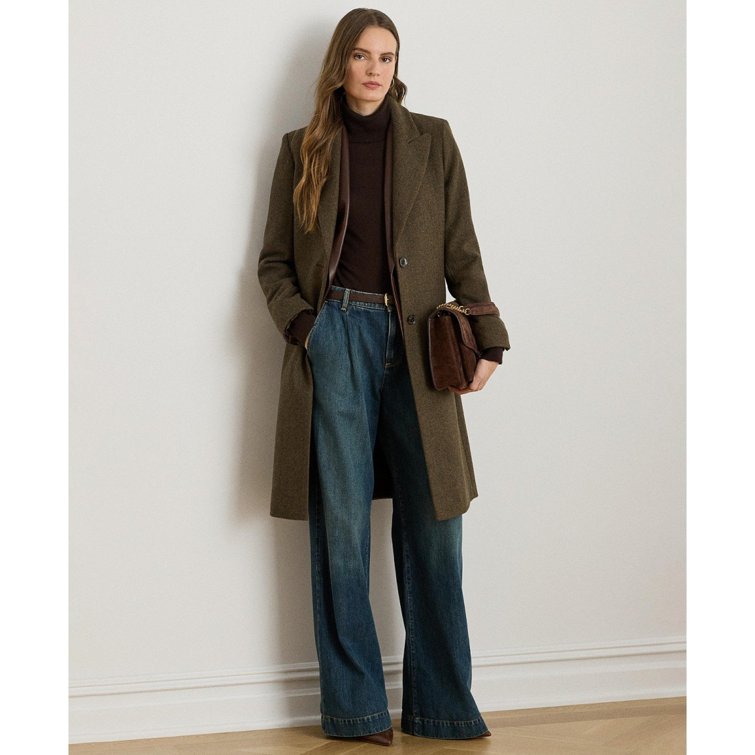'Wool-Blend Walker Coat' pour Femmes