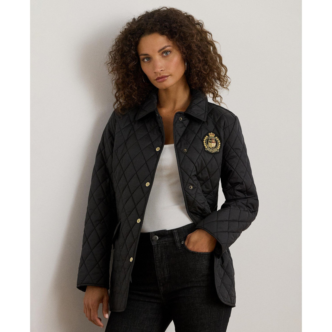 'Quilted Crest Jacket' pour Femmes