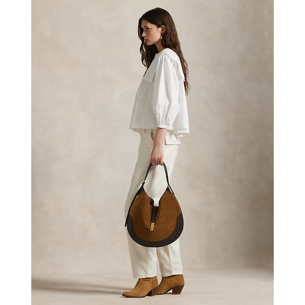 'Bib Cotton Poplin Shirt' pour Femmes