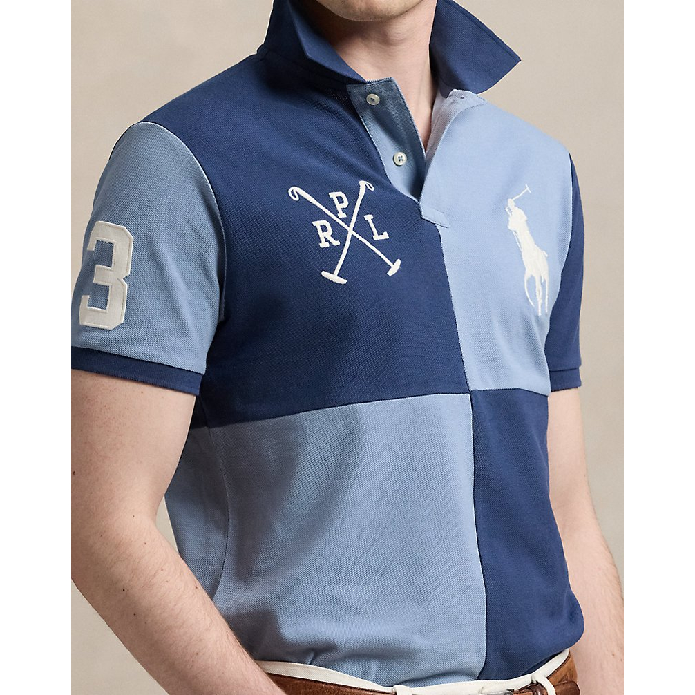 'Classic Fit Big Pony Mesh Polo Shirt' pour Hommes