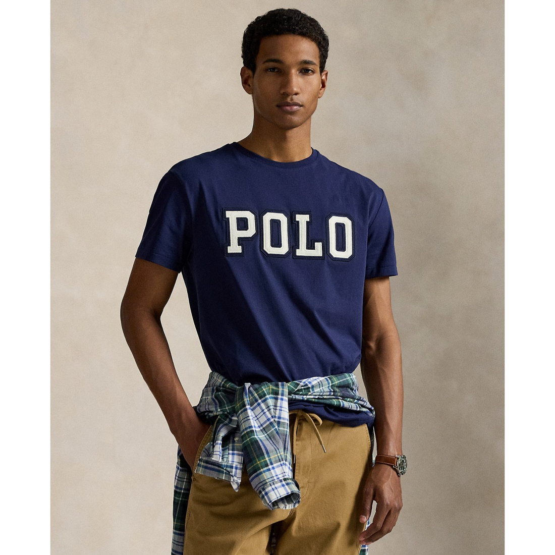 'Classic-Fit Logo Jersey T-Shirt' pour Hommes