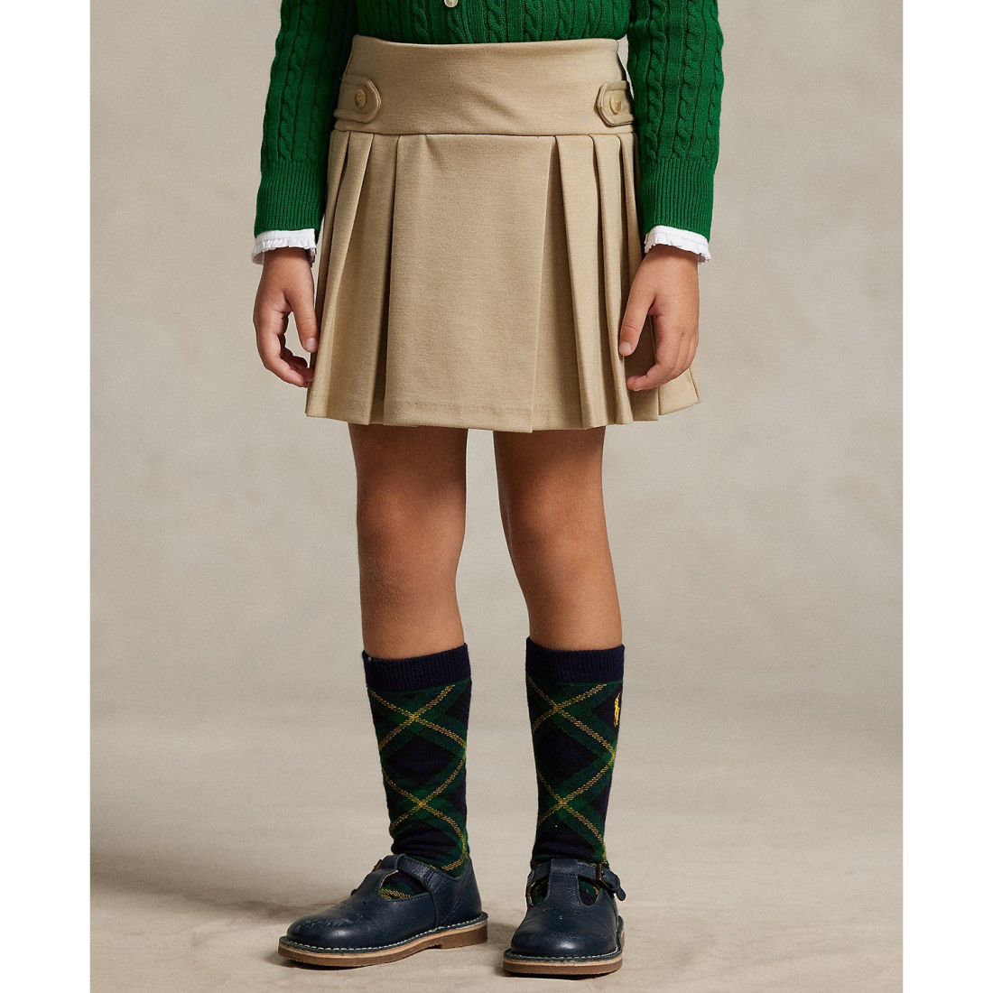 'Girls 2T-6X Pleated Ponte Skort'