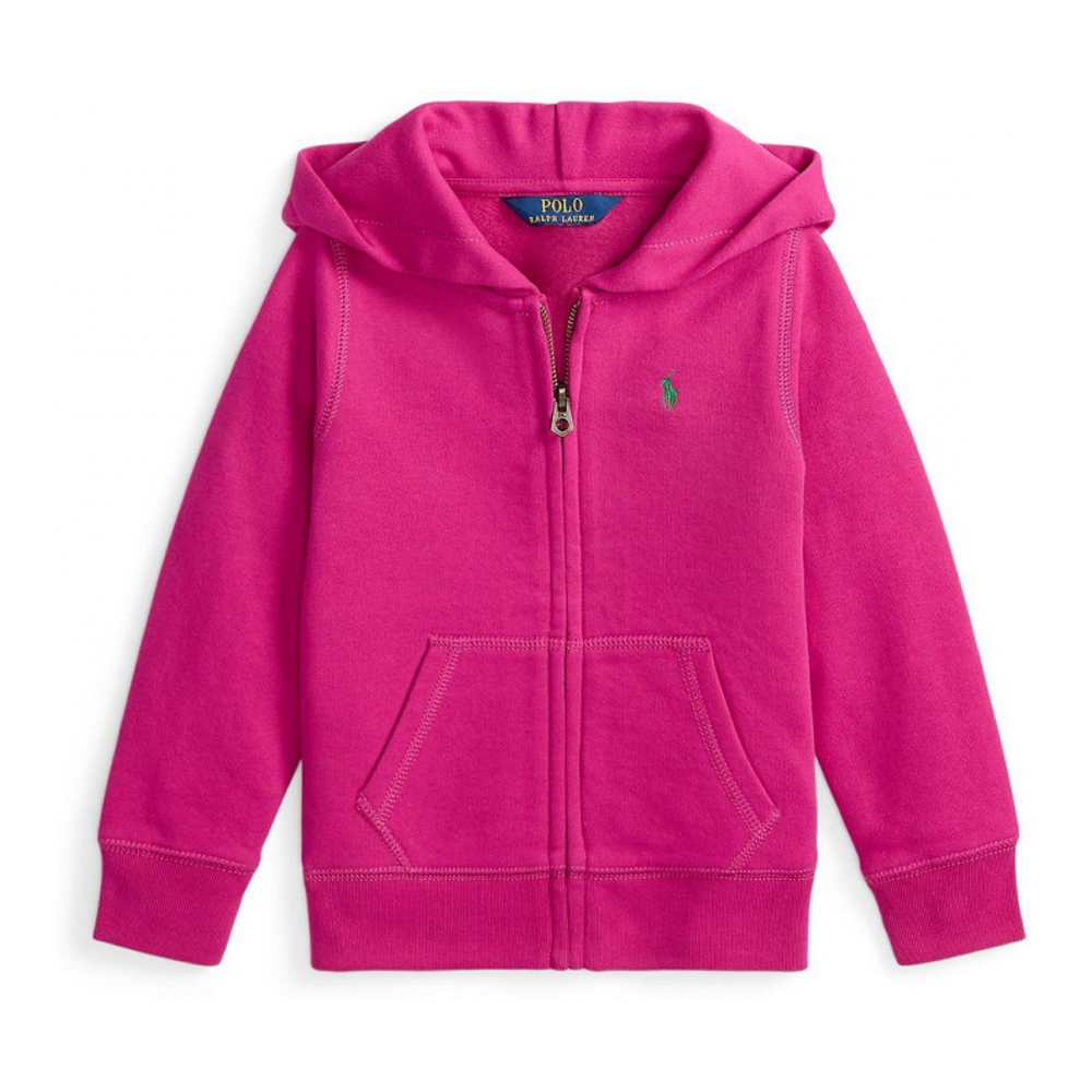 'Toddler Girls Fleece Full-Zip Hoodie'